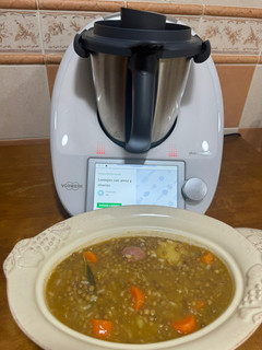 Una foto de Lentejas con arroz y chorizo (TMX)