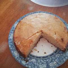 Una foto de Torta, bizcocho, ponqué con un huevo y sin mantequilla