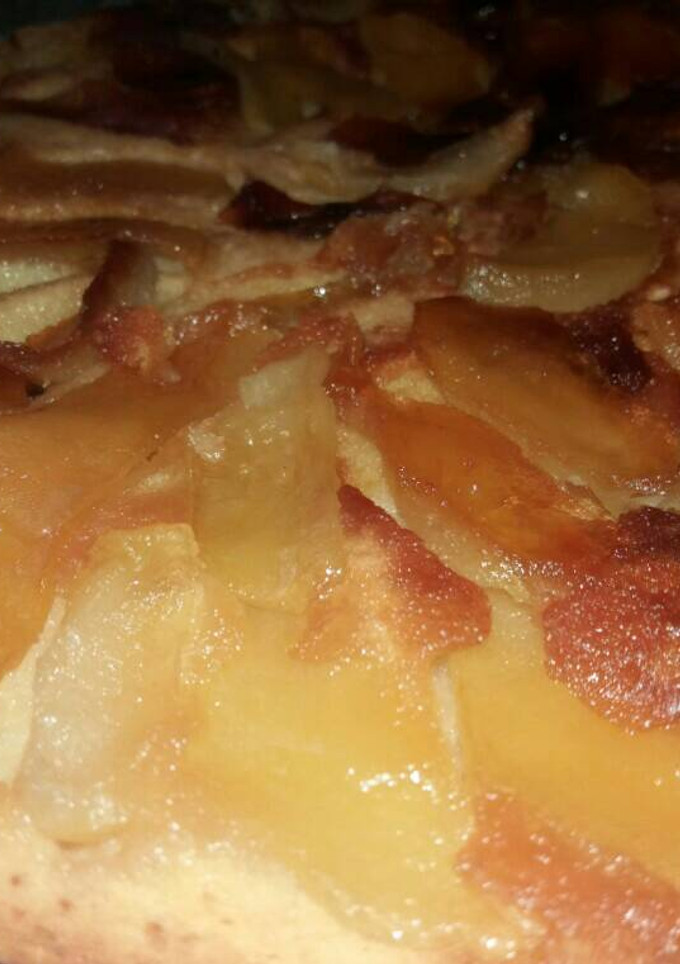 Una foto de Torta invertida de manzanas!