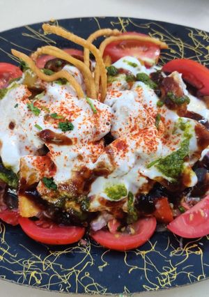 A picture of Bread corn chaat.