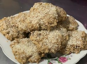 Una foto de Galletas de Avena, Banana y Coco Rallado