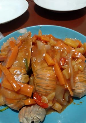 Foto resep Udang kipas asam manis