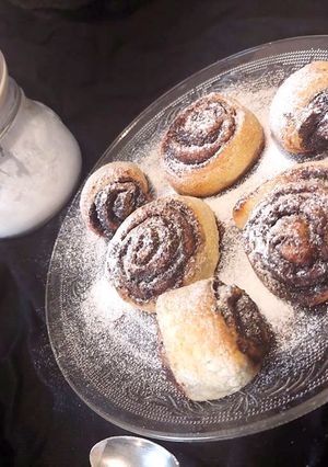 Gluténmentes, tejmentes, tojásmentes kakaós csiga recept fotója