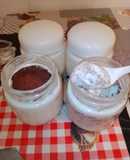 Yogur griego de stracciatella casero