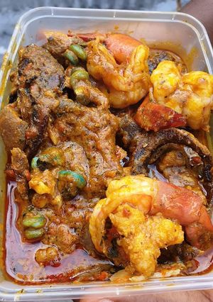 A picture of Ofe akwu stew(Banga stew).
