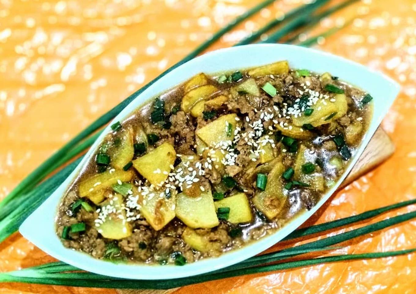 73. Kentang Masak Daging Kecap