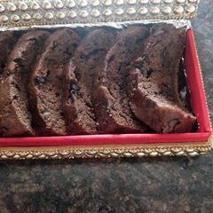 A picture of Chocolaty banana bread/cake.