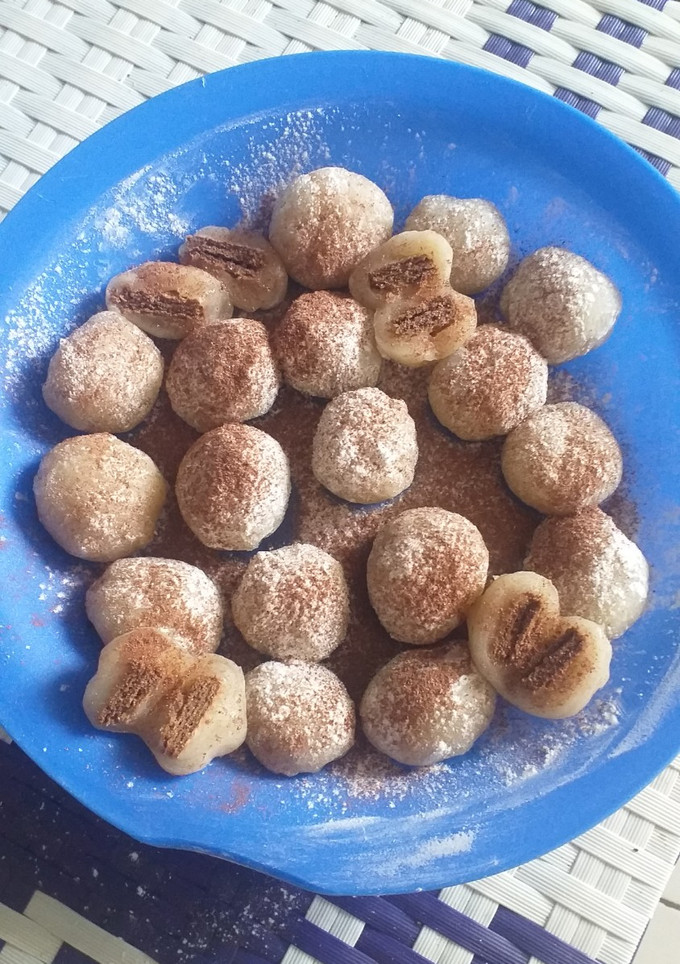 Foto resep Mochi isi wafer tanpa tepung ketan