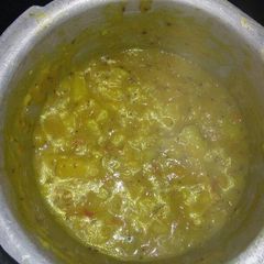 South Indian Style Aloo Curry (sagoo) A picture of South Indian Style Aloo Curry (sagoo).