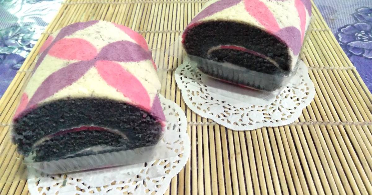 Resep Bolu Gulung Motif Batik Kukus Oleh Kurnia Kemala Sari Cookpad