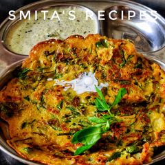 Oats methi chila A picture of Oats methi chila.