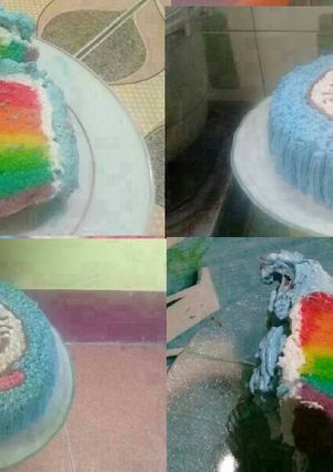 Foto resep Rainbow Cake Kukus Ny. Liem