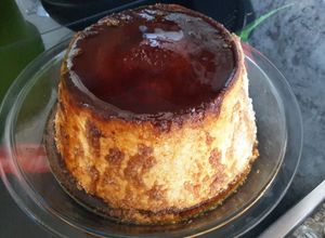 Una foto de Flan de queso y coco (en thermomix)
