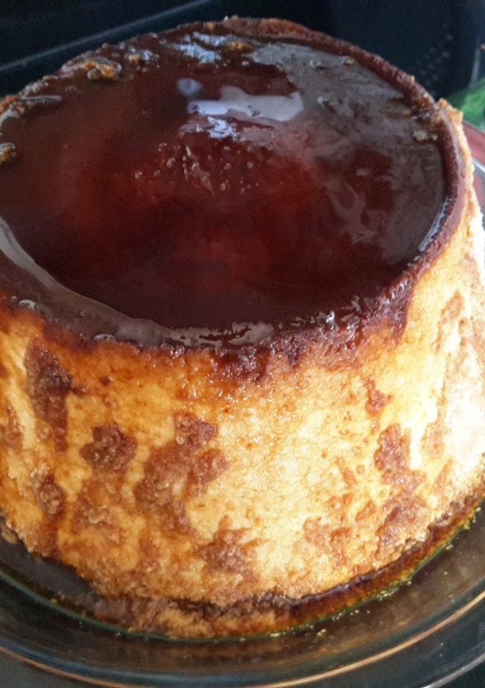 Una foto de Flan de queso y coco (en thermomix)