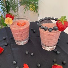 A picture of Strawberry Blueberry Banana Smoothie.