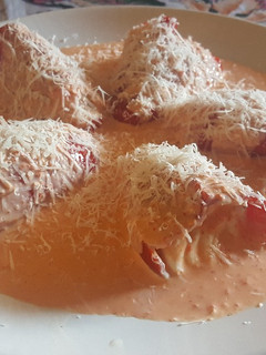 Una foto de Pimientos de piquillo rellenos de queso