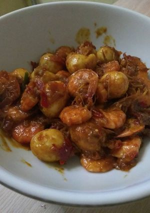 Foto resep Balado udang puyuh