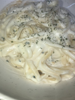 Una foto de Pasta con Salsa Alfredo