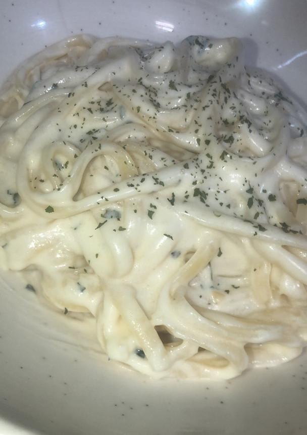 Una foto de Pasta con Salsa Alfredo