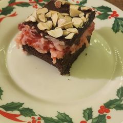 A picture of Christmas Brownies.
