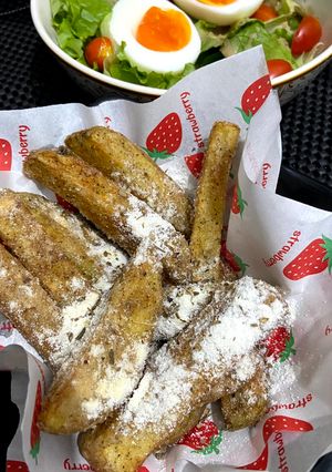 Foto resep Kentang wedges bb jagung bakar mix keju