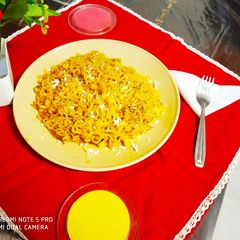 Maggi and yippee noodles A picture of Maggi and yippee noodles.