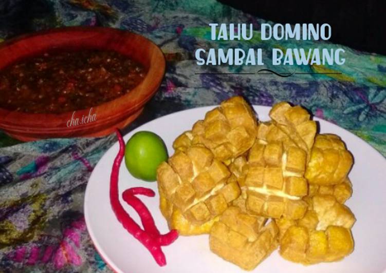 Tahu Domino Sambal Bawang