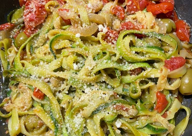 Tagliatelle di zucchine a modo mio