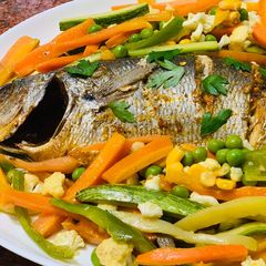 A picture of Grilled fish.