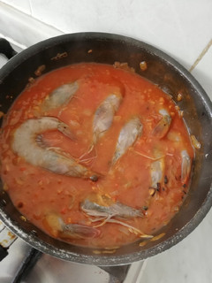 Una foto de Langostinos al Whisky