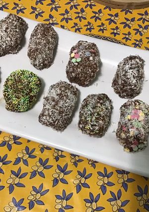 Une photo de Œufs de Pâques fondants chocolat noix de coco