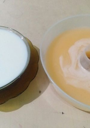 Foto resep Puding nutrijel jeruk + vla susu