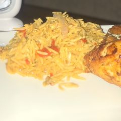 A picture of Jollof rice.