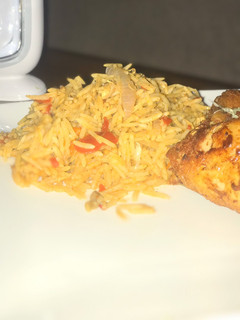 A picture of Jollof rice.