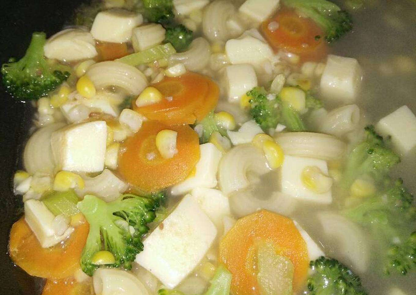 Mpasi sop macaroni sayur 1y