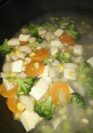 Foto resep Mpasi sop macaroni sayur 1y