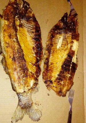 Una foto de Sábalo asado!!!