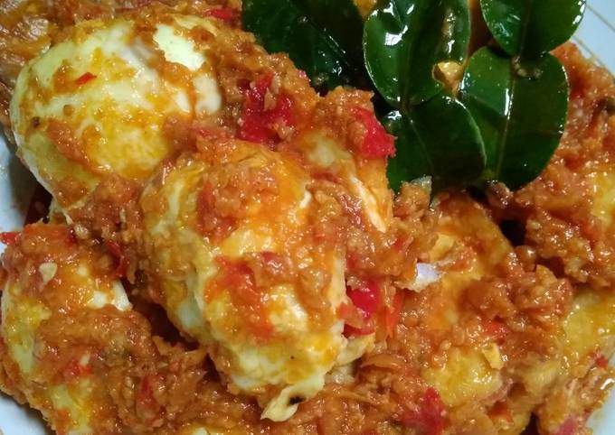 Telur tahu masak merah