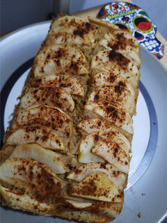 Una foto de Budín de manzana, banana y avena (sin azúcar)