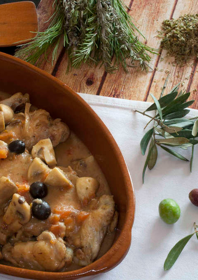Una foto de Pollo a la provenzal