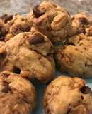 Galletas con chispas de chocolates y nueces