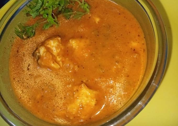 Paneer butter masala (with homemade cheese)