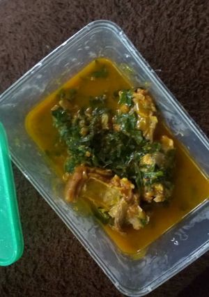 A picture of Oha soup.