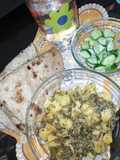 Potato with qasoori methi