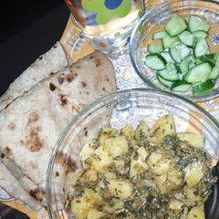 Potato with qasoori methi A picture of Potato with qasoori methi.
