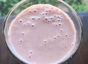Una foto de Smoothie energizante con maca