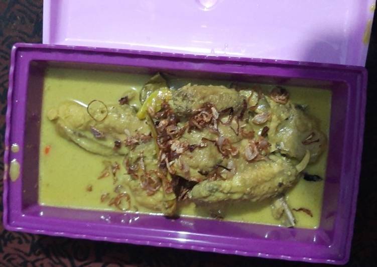 Opor Ayam ala kadarnya
