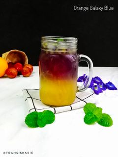 Foto resep Orange Galaxy Blue