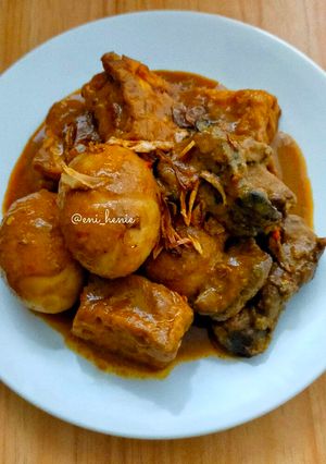 Foto resep Semur Campur (Tahu, Telor, Hati Ampela)