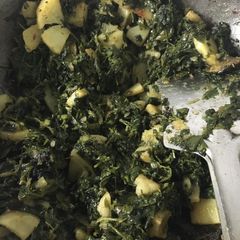 A picture of Aloo methi.